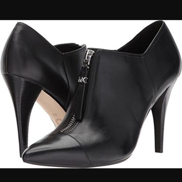 Michael Kors Heeled Leather Booties - Picture 1 of 10